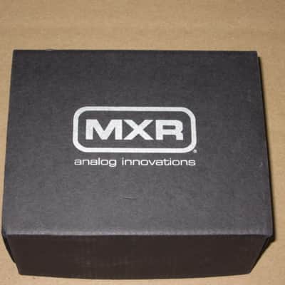 very lightly handled / mostly very clean MXR EMPTY BOX for M148 Micro Chorus Reissue (NO pedal) +original Instructions, original Warranty/Registration & MXR Quick Guide (2010s-2020s) BOX: black cardboard w/silver color MRX logo / LABELS yellow & black image 5