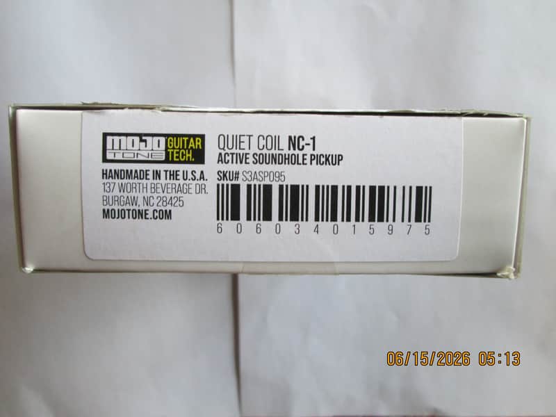 Mojotone Quiet Coil NC-1 Acoustic Soundhole Pickup Regular image 1