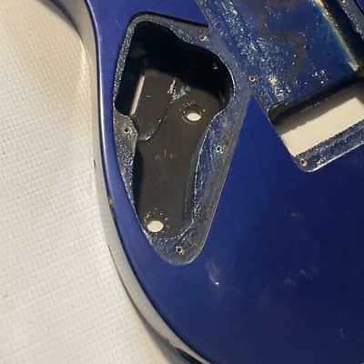 1997 Korean Ibanez RG470 Candy Blue Basswood Guitar Body Floyd Ready image 15