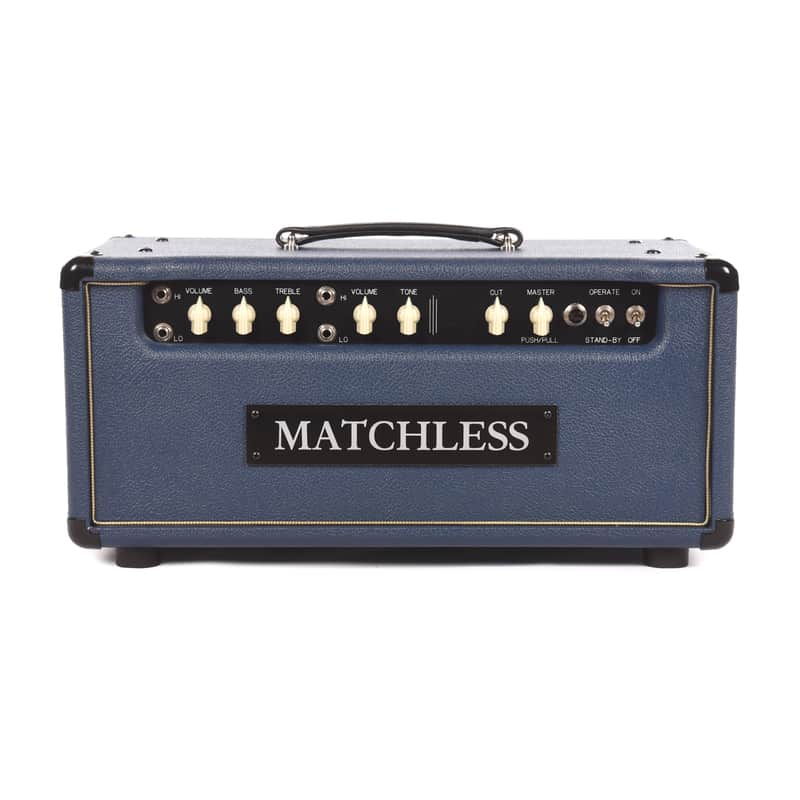 Matchless HC-30 30W Head Navy w/ Gold Grille image 1