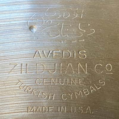 Zildjian Avedis Hi-Hats - Vintage Hollow Logo 50's Big Stamp Hihats 802 & 1114 Grams image 5