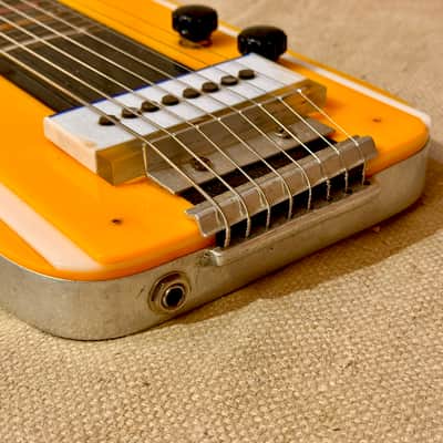 ~1955 Aloha Cast Aluminum 8 String Lap Steel Guitar image 13