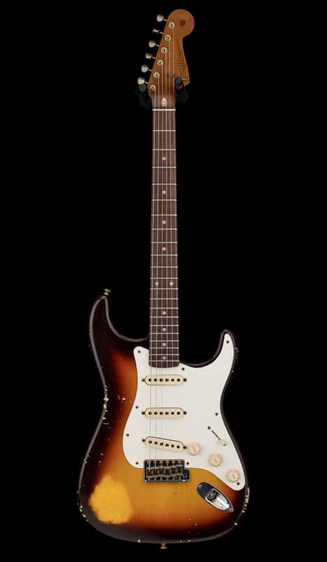 Fender Custom Shop Empire 59 Transition Stratocaster Relic - Faded Aged Chocolate 3-Color Sunburst #19506 image 1