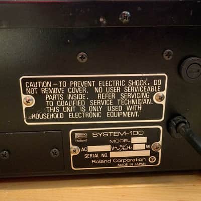 Roland System 100 Modular Synthesizer 1975 - 1979 - Black / Silver image 11