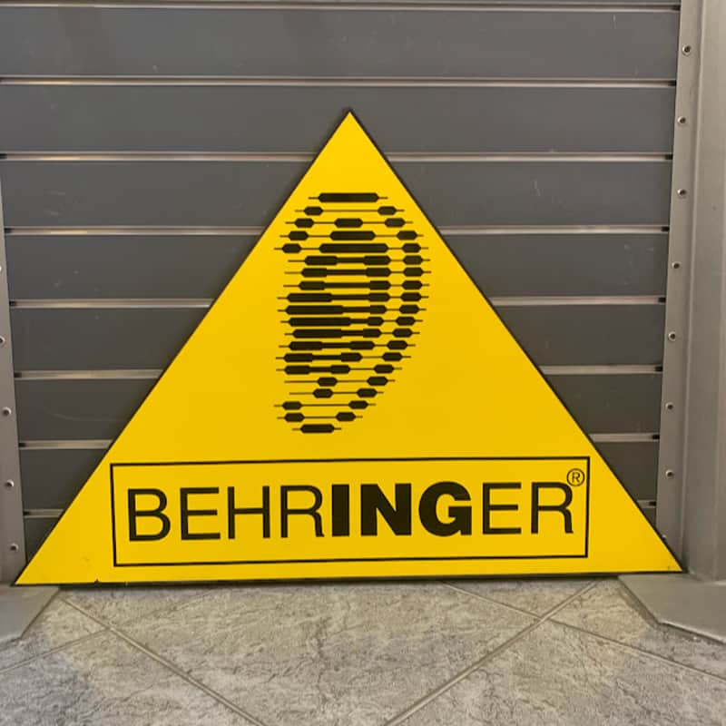 Vintage Behringer Dealer / Store Display Sign - Classic Ear Logo (100x70cm) Rare image 1