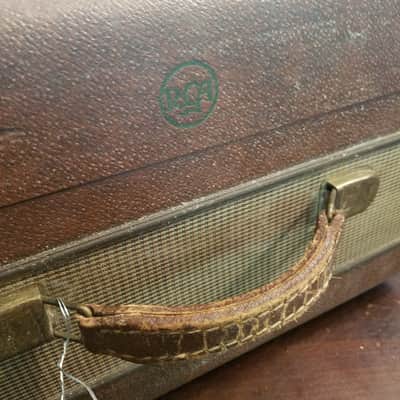RCA Mono 6AQ5 tube amp project, cab, 5x7" AlNiCo speaker 1953 Brown and Tan image 4