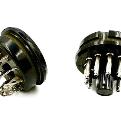 Amphenol 11-Pin Vintage Connectors for Hammond Organ / Leslie Speaker USA-Pair (Male & Female) image 2