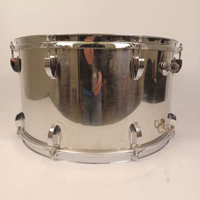 Ludwig 10x18"Stainless Steel Bass Drum/Timp-Tom#700 Vintage 1977 Jazz Blue/Olive image 5