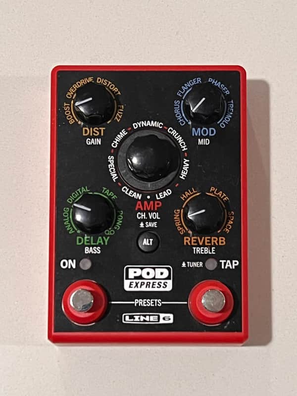 Line 6 POD Express Guitar Headphone Amp Modeler Audio Interface Battery Powered Great Thing image 1