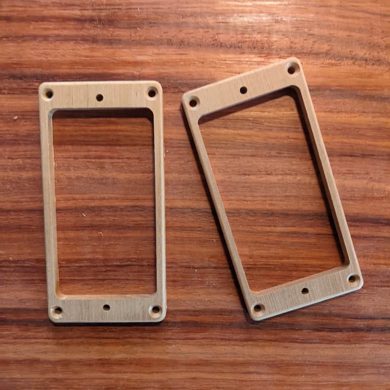 Guilford Mahogany Flat Humbucker Pickup Ring Set- Fits PRS image 1