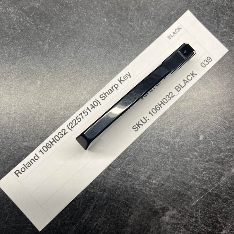 ORIGINAL Roland Replacement SHARP/BLACK Key (106H032) for Juno-6/60/106, Jupiter-6/8, HS-60, SH-101, VK-09, JX-3P, HS-10/Juno-1, System 100m 184, etc image 1
