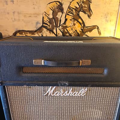 Rare 1970s Marshall 100-Watt Empty Head Enclosure Gold Piping image 3