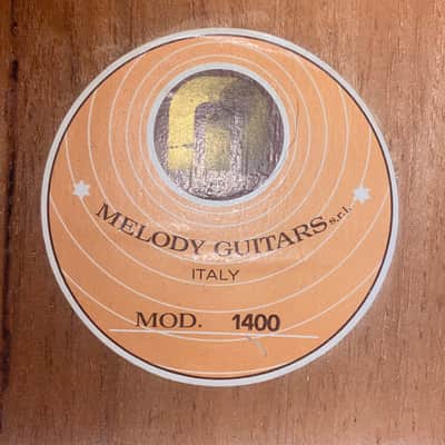 Melody 1400 12 string 1970s - Natural gloss image 4