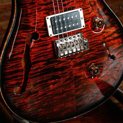 Paul Reed Smith Limited Custom 24 Semi-Hollow 2014 Orange Tiger Smokeburst image 3
