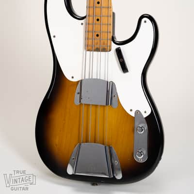 1957 Fender Precision Bass with Maple Fretboard Sunburst image 3