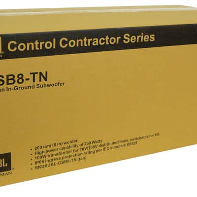 JBL GSB8-TN 8" Landscape In-Ground Garden 70v Commercial Subwoofer Outdoor Sub image 6