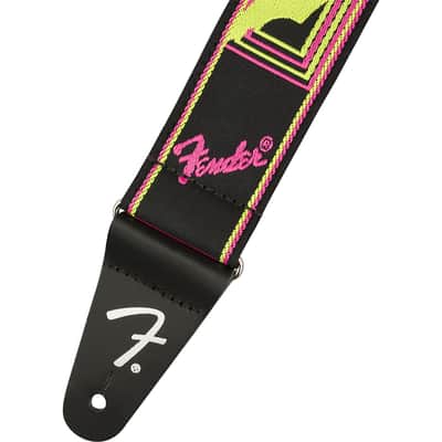 Fender Neon Monogrammed Strap Neon Pink/Neon Yellow Bild 2