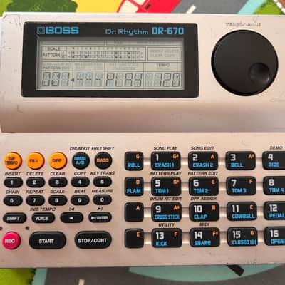 Boss DR-670 Dr. Rhythm Drum Machine - Silver, Fully Tested, Fresh Backup Battery, Great Pads!
