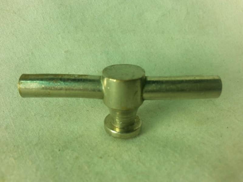*Duplex Tube Lug Nickel Single-Point Center Snare Drum 2"Long Vintage US 10s-20s image 1