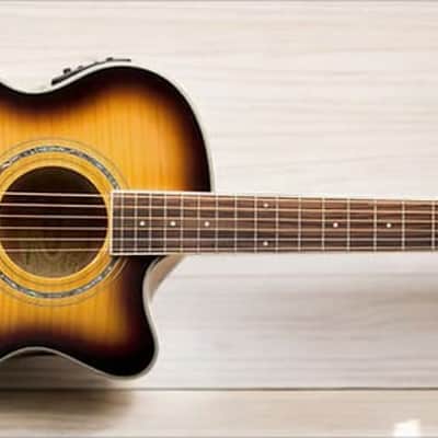 Washburn EA15ATB Festival Series Mini Jumbo Acoustic-Electric Guitar – Cutaway – Tobacco Burst – Acoustic/Electric – Model EA15ATB image 7