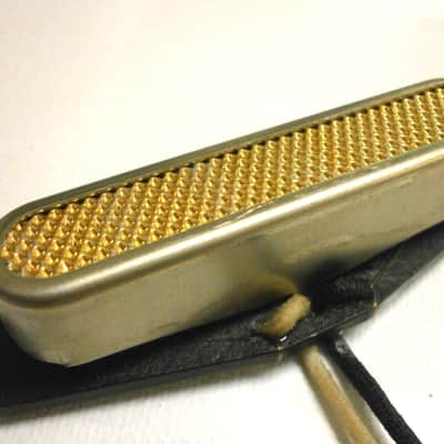 Telecaster NECK  Pickup AGED RELIC Gold Foil Raw Cover Fits Tele Vintage Fender Q Squire Hand Wound image 2