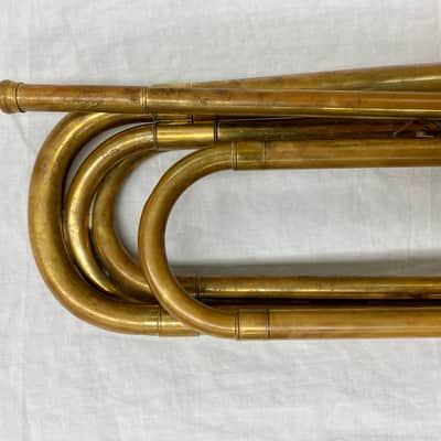 Weyman 'Keystone State' Brass G-D Tenor Bugle, c- Early 1900's image 5
