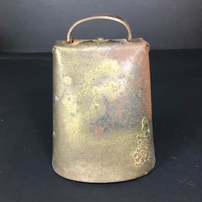Cowbell 4 Inch Hand Forged Blacksmithed Antique Cow Bell image 1