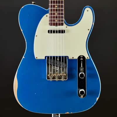 Fender Custom Shop 1963 Telecaster Relic 3A Rosewood Fingerboard Aged Lake Placid Blue image 1