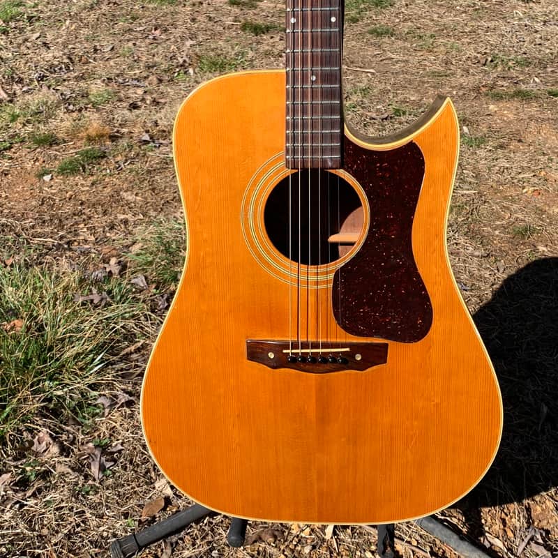 Guild D-40c-NAT 1970s Natural Rare 1st Dreadnaught Cutaway image 1