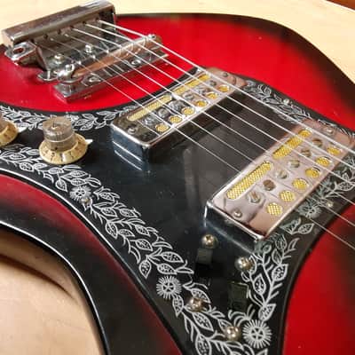 1965 Teisco Norma EG202 - 2 X Gold Foil image 3