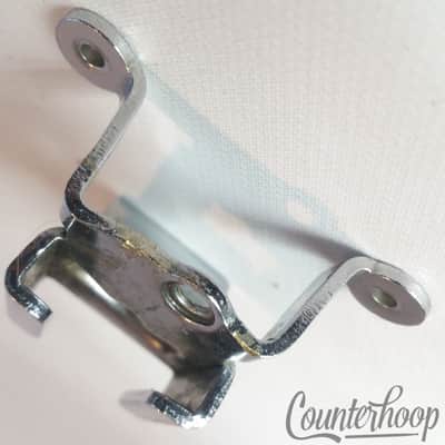 Slingerland 3/Three-Point Throw-Off/Strainer Backing Plate Radio King 50s Chrome image 2