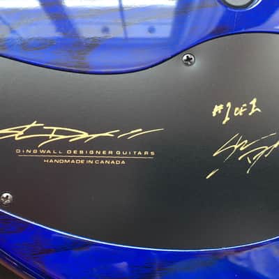 Dingwall Z2 5 string Leland Sklar bass 2000 Blue Maple Quilt image 7