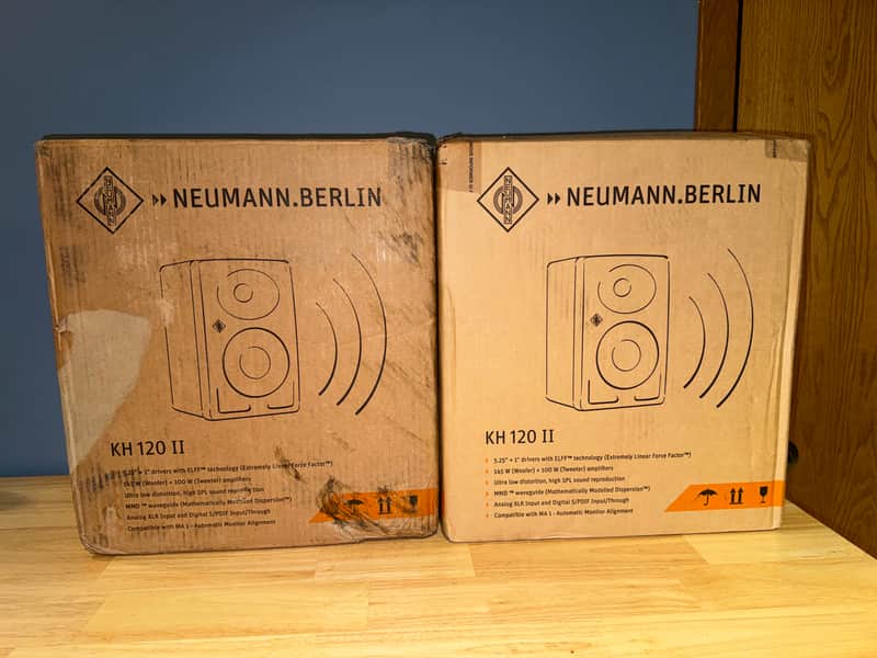 Neumann KH120 MKII 5.25" Active Studio Monitor with DSP - PAIR - Present - Gray image 1