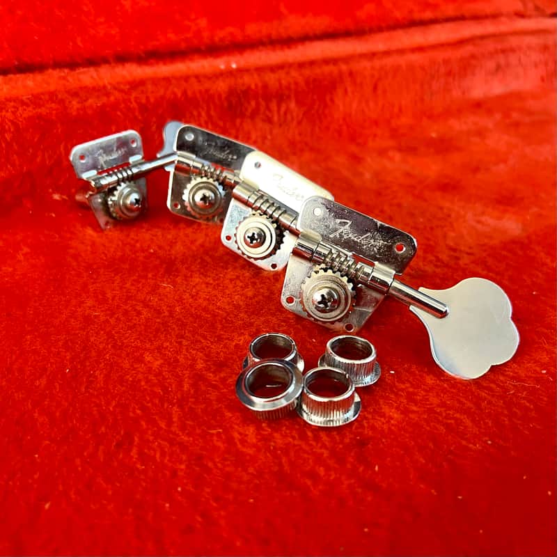 Fender Precision Jazz bass tuners 1970’s - Chrome original vintage cbs USA telecaster p j image 1