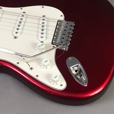 LEFTY! Vintage 1987 Fender ST72 Candy Apple Red Hendrix Voodoo Strat Custom Solid Body Guitar MIJ 7.6 Lb HSC image 16