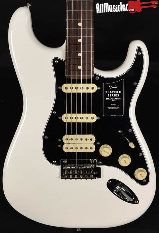 Fender Player II Stratocaster HSS Electric Guitar Polar White