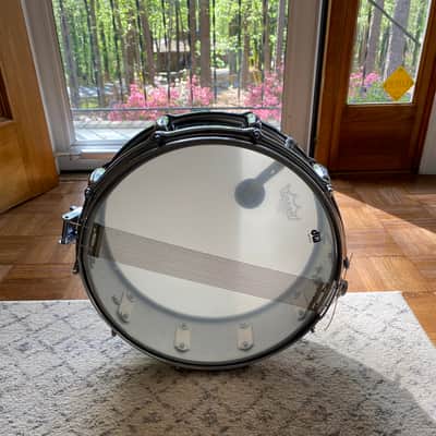 Slingerland No. 132 Gene Krupa Sound King 5x14" 10-Lug Chrome Over Brass Snare Drum 1963 - 1977 image 4