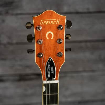 Gretsch G6120T-BSSMK Brian Setzer Signature Nashville Hollow Body '59 "Smoke" with Bigsby - Ebony Fingerboard, Smoke Orange image 12