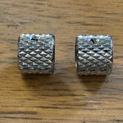 Fender Heavy Knurled Telecaster Chrome Barrel Knobs Flat Top John 5 J5 Triple Deluxe Telecaster Tele image 4
