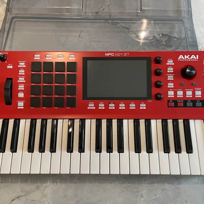 Akai MPC Key 37 Standalone Workstation Synthesizer 2025 - Red with Deck Saver Cover image 2
