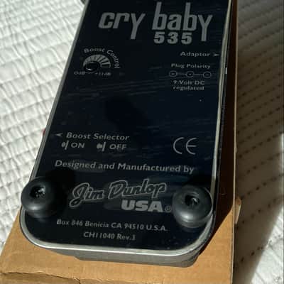 Original Rev. 3 Dunlop BB535 Series Cry Baby Wah w/ box & plastic on bottom image 7