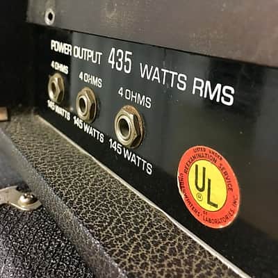 Fender 400-ps c 1969 original vintage USA 500 watt all tube monster bass guitar amplifier image 12