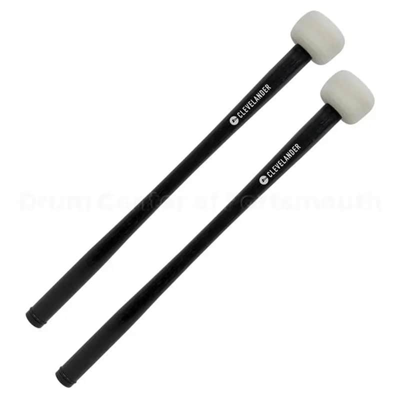 Clevelander Marching Bass Drum Mallets, Hickory, Small image 1