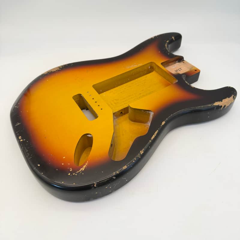 MJT Stratocaster Body Alder Relic Nitro 3-Tone Sunburst Light mjt6656 image 1
