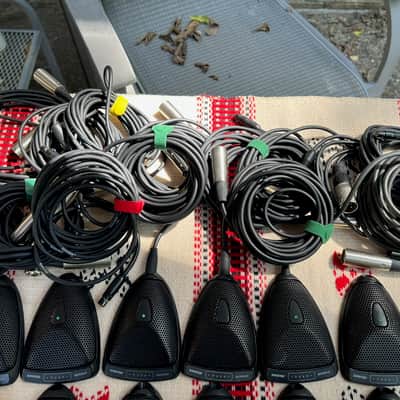 Lot of 18 Shure MX393/C cardioid boundary microphones all tested & working EXC image 11