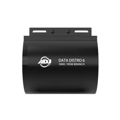 American DJ Data Distro 6-Way DMX/RDM Data Splitter 5-Pin w/Mount Straps+Cable image 8