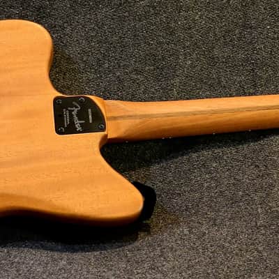 Fender American Acoustasonic Jazzmaster All-Mahogany 2023 Bourbon Burst image 3