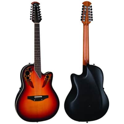 Ovation 2758AX-NEB Pro Series Standard Elite Deep Contour Solid Spruce Top 12-String Acoustic-Electric Guitar w/ABS Deluxe Case image 2