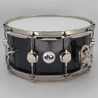 Used DW Collectors SonicPly Snare Drum 14x6.5 Black Ice w/Nickel Hw - Very Good image 2