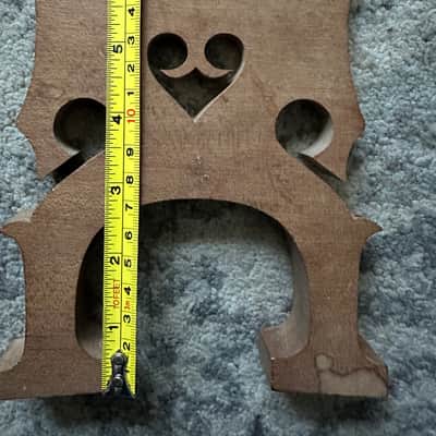 A Very old Upright Double Bass antique unfitted new bridge image 3